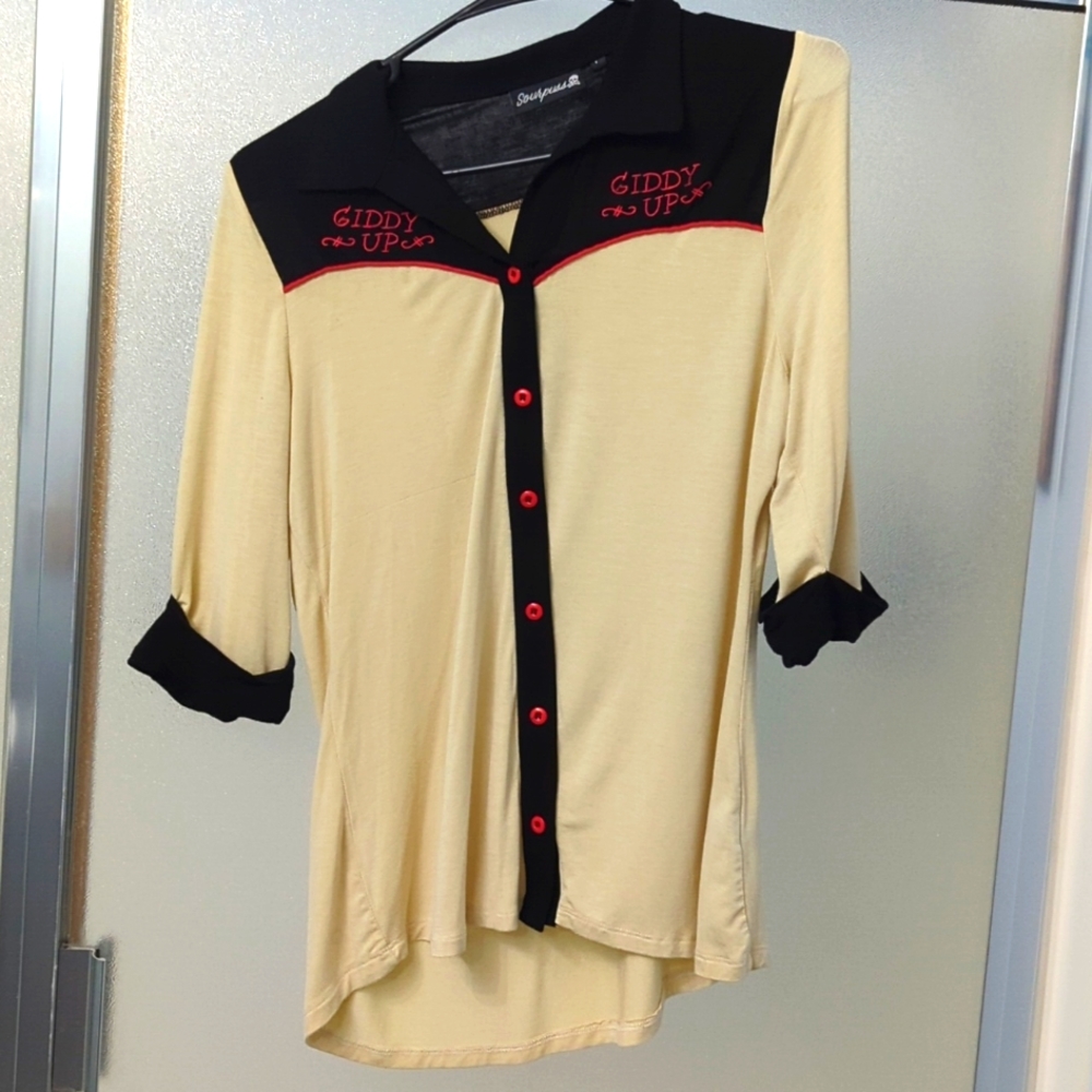 Western style sourpuss 3/4 length shirt